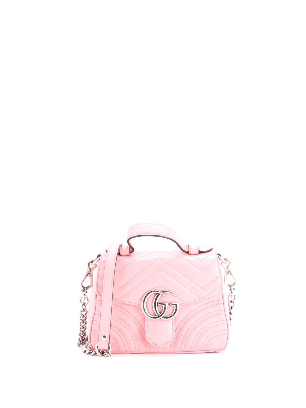 Gucci Gg Marmont Top Handle Flap Bag #345224G10B